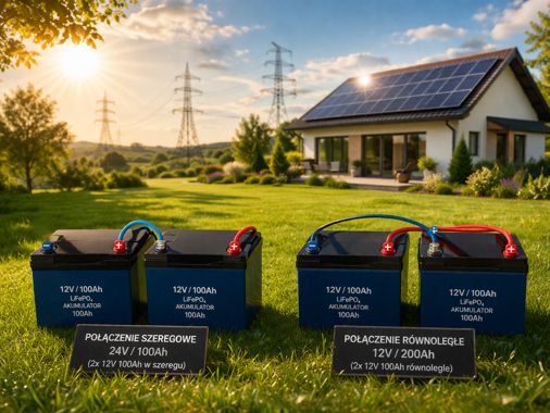 Sposób połączenia akumulatorów LiFePO4: szeregowo, równolegle, SxP