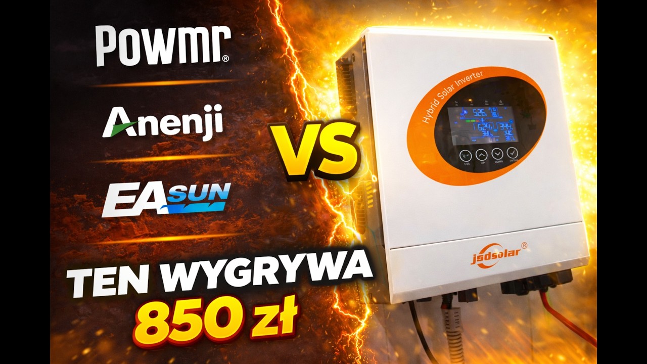OFFGRID Falownik 48V 6500w który wciągnął Easun/Anenji/Powmr... za 850zł Z Aliexpress JSD J6500HC