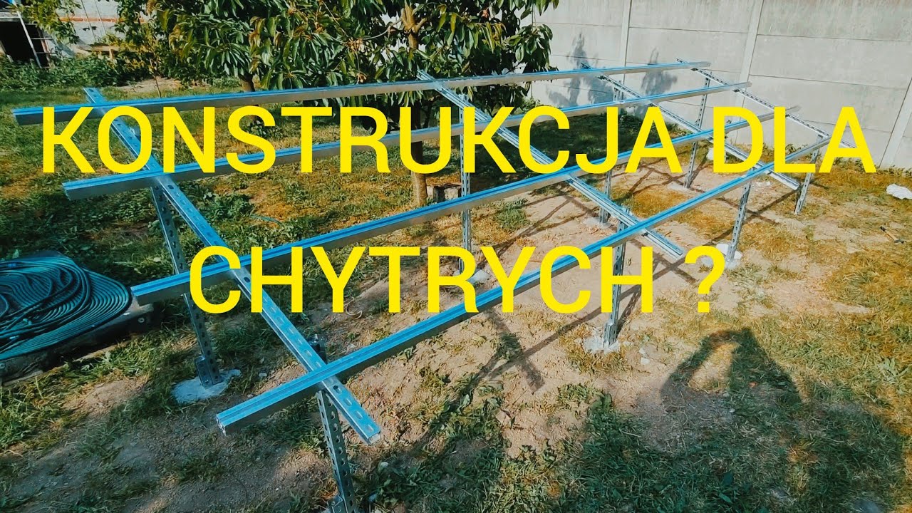 Cz.1 Fotowoltaika do grzania wody DIY - panele + stelaż / konstrukcja